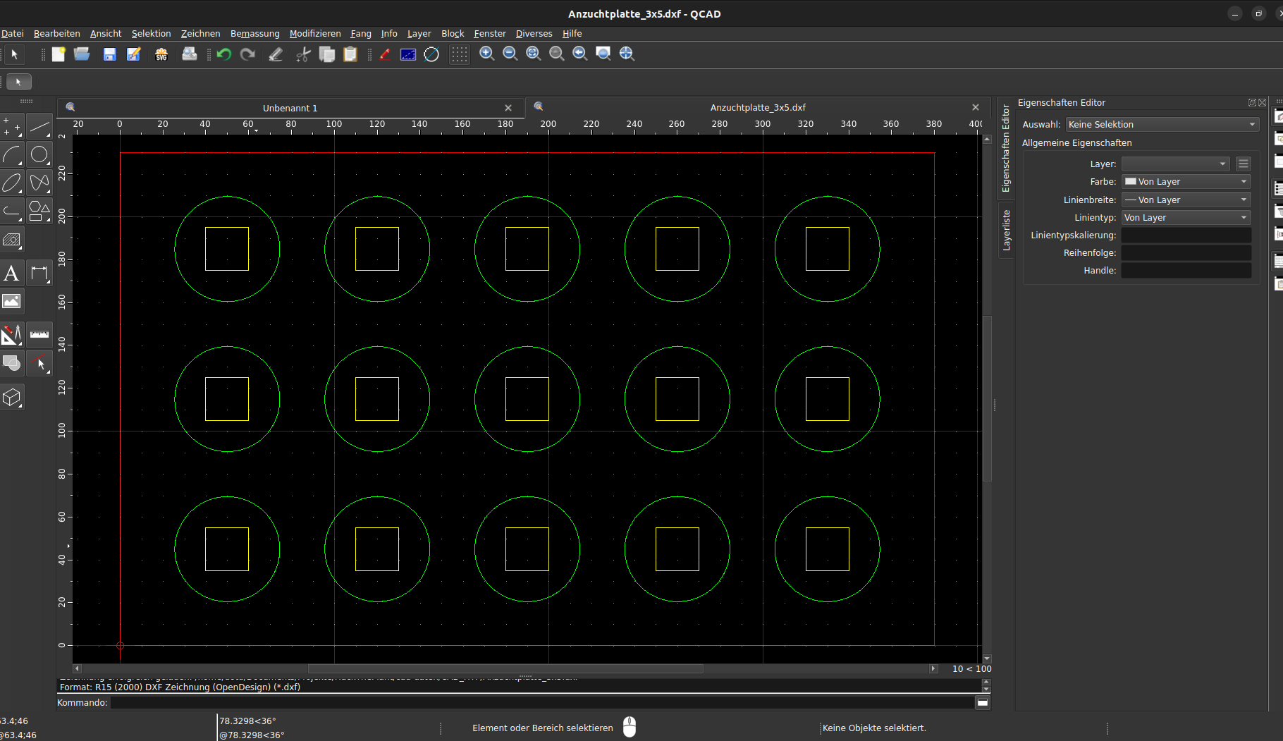 Anzuchtplatte CAD