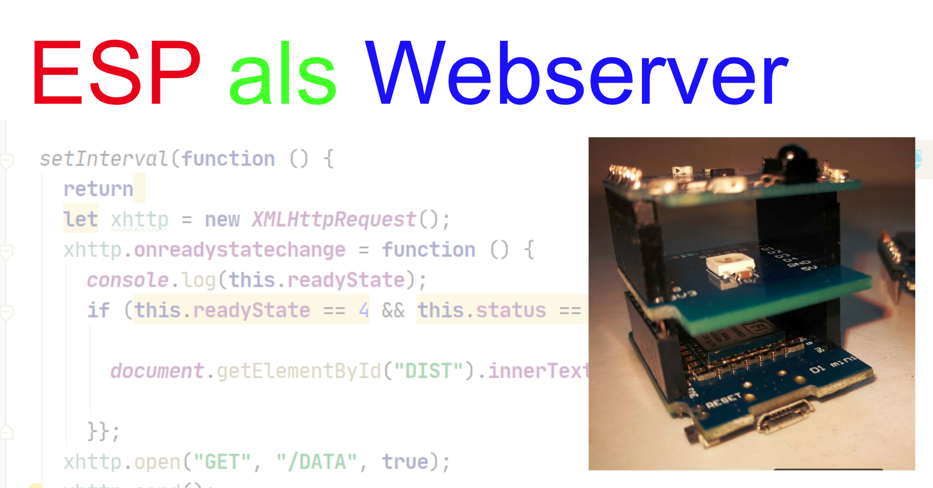 Webserver auf dem ESP